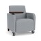 Lesro Siena Lounge Reception Guest Chair W/ Swivel Tablet, 27 in W 29.5 in L 32.5 in H SN1101 - alternate 1